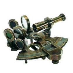 Sextant de Poche en Bronze -amfka030 sur Ambiance Plaisir
