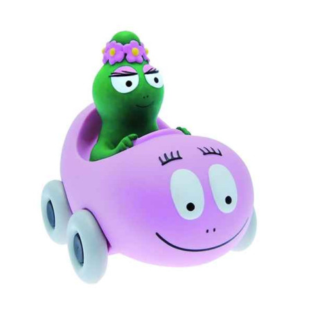 Figurine tirelire Barbapapa voiture avec Barbalala -80012