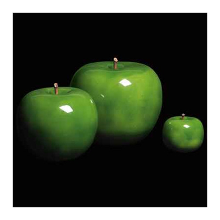 Sur Ambiance-Plaisir.com, achetez  Pomme verte brillant glacé Bull Stein - diam. 29 cm indoor dans Décoration