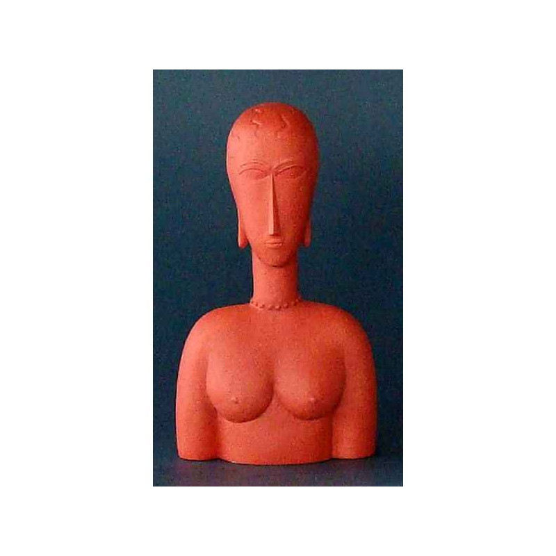 Figurine art mouseion modigliani red bust  mo14 3dMouseion
