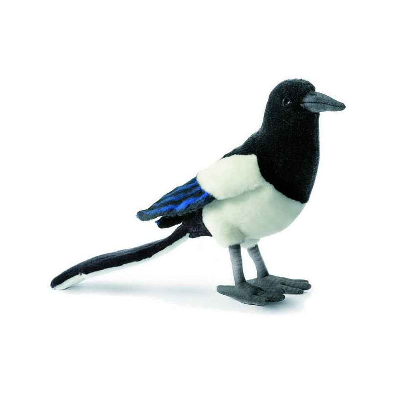 Décoration OiseauxPie 21 cm peluche animalière -5033 Anima