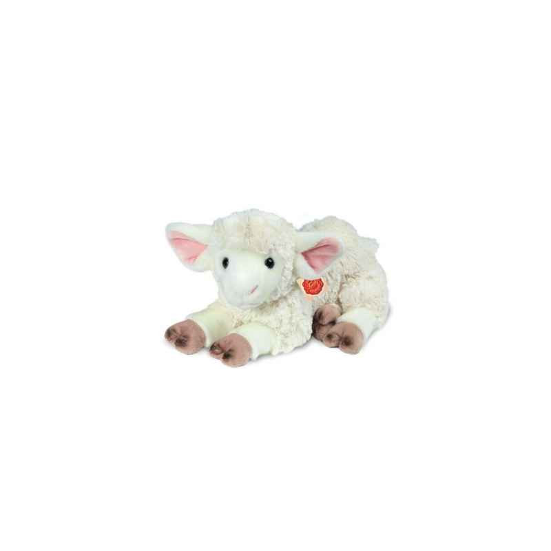 Une idée cadeau originale : Peluche Hermann Teddy peluche agneau couché 35 cm dans la catégorie JouetsPeluche Hermann Teddy pelu