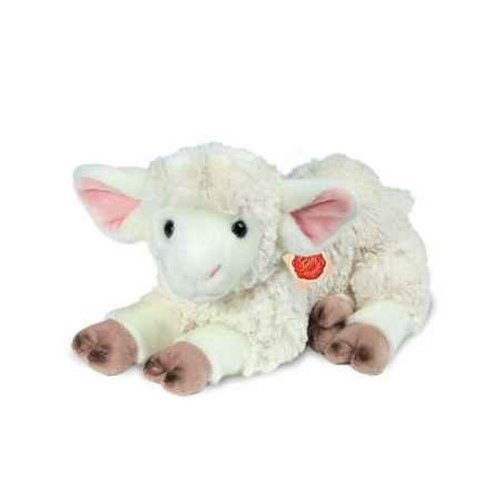 Une idée cadeau originale : Peluche Hermann Teddy peluche agneau couché 35 cm dans la catégorie JouetsPeluche Hermann Teddy pelu