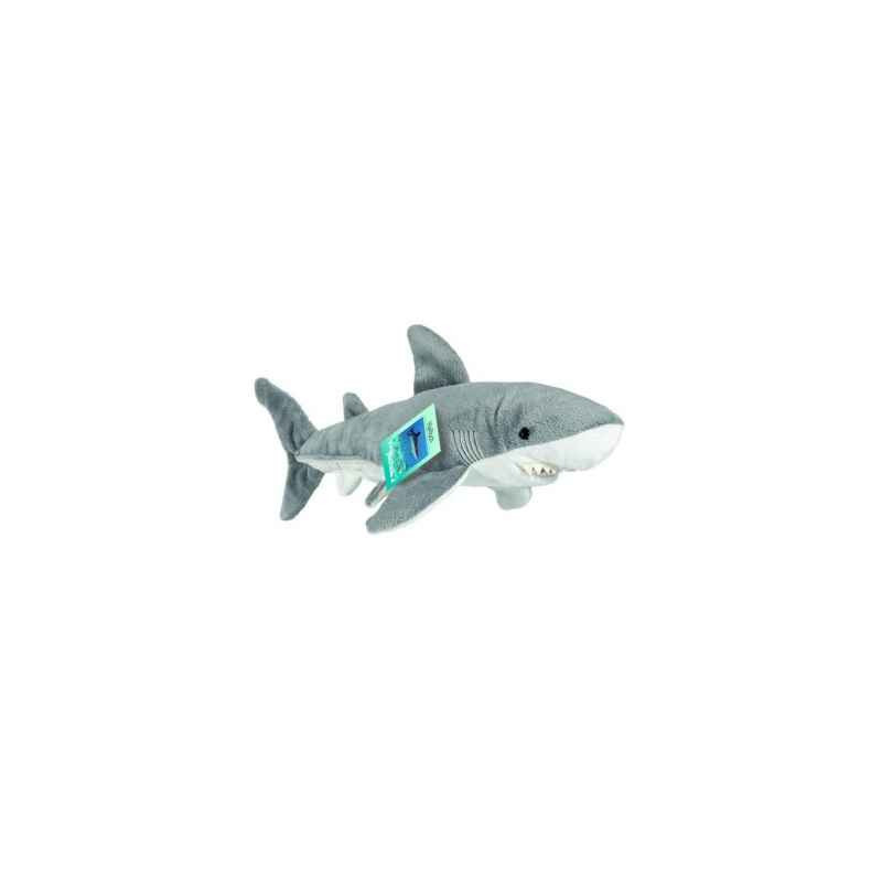 Peluche Hermann Teddy peluche requin gris 38 cm  sur Ambiance Plaisir
