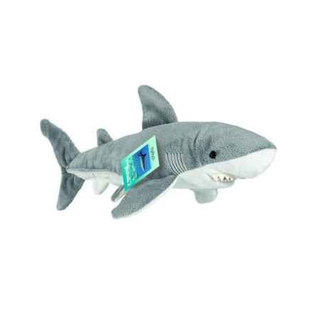Peluche Hermann Teddy peluche requin gris 38 cm  sur Ambiance Plaisir