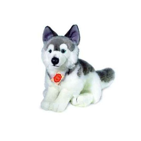 Peluche Hermann Teddy peluche husky assis 29 cm  sur Ambiance Plaisir