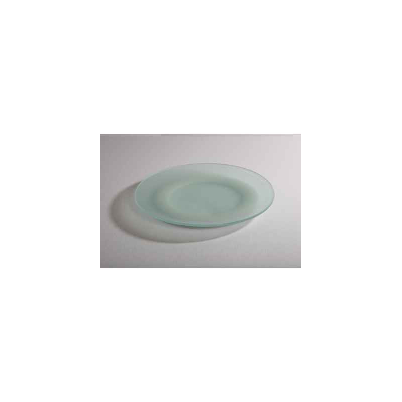 Assiette 25 cm dépolie avec anneau silicone SiloPlate -SP25Sand