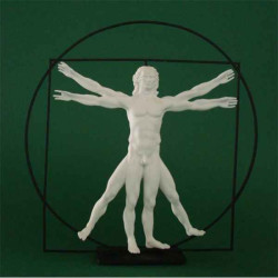 Figurine art mouseion da vinci l'homme de vitruve  dav01 3dMouseion