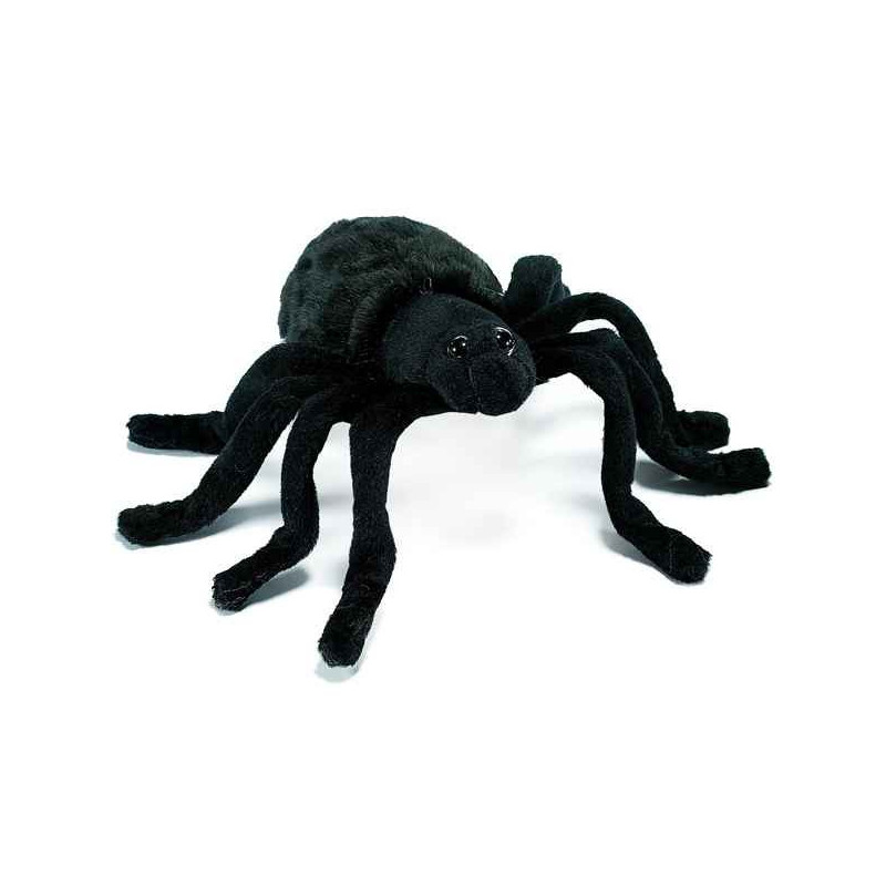 Animaux de la forêt Araignée noire 15 cm peluche animalière -4729
