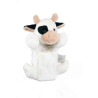 Une idée cadeau originale : Marionnette peluche Vache blanche 1224 dans la catégorie JouetsMarionnette peluche Vache blanche 122