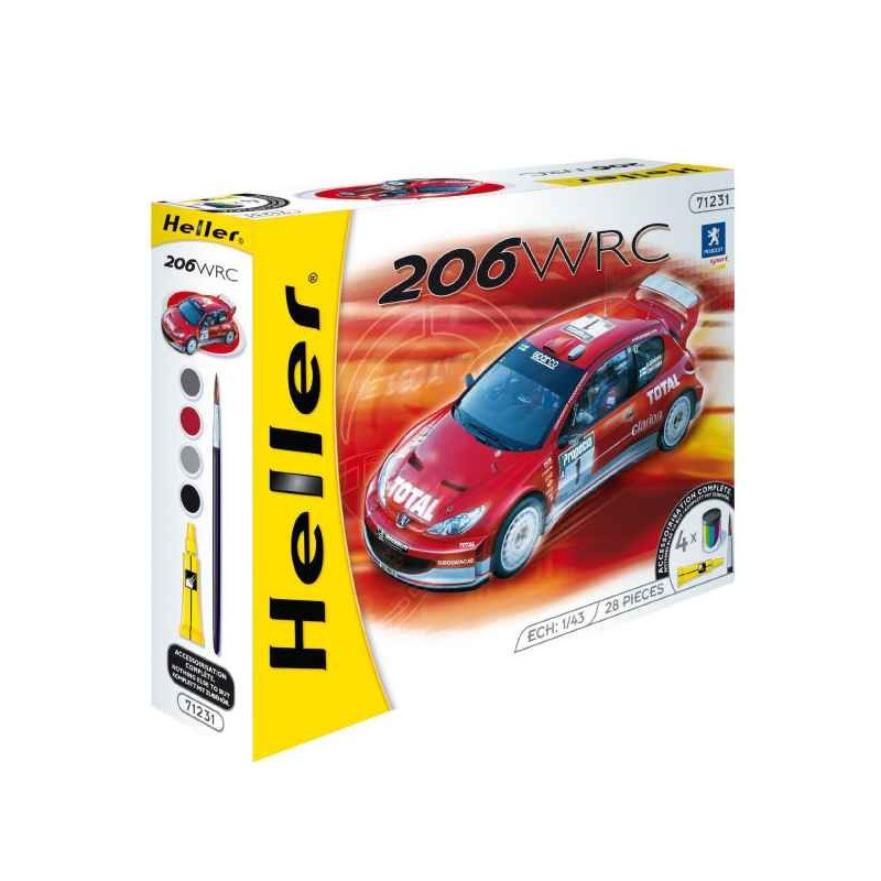 Maquette peugeot 206 wrc '03 heller -50113 sur Ambiance Plaisir
