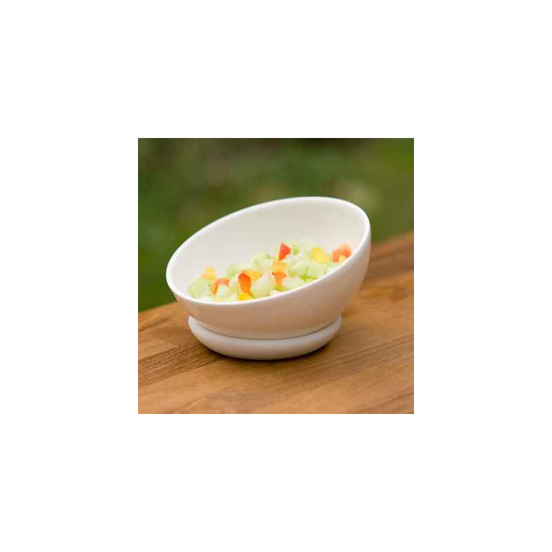 2 Bols Porcelaine avec anneau silicone SiloBowl -SB9c