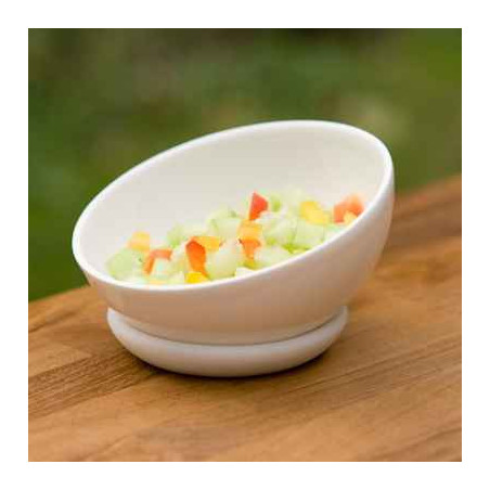 2 Bols Porcelaine avec anneau silicone SiloBowl -SB9c