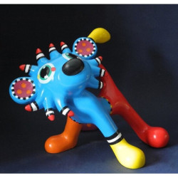 Animaux sauvage Statuette artiste jacky zegers, lion loekie -JZ13