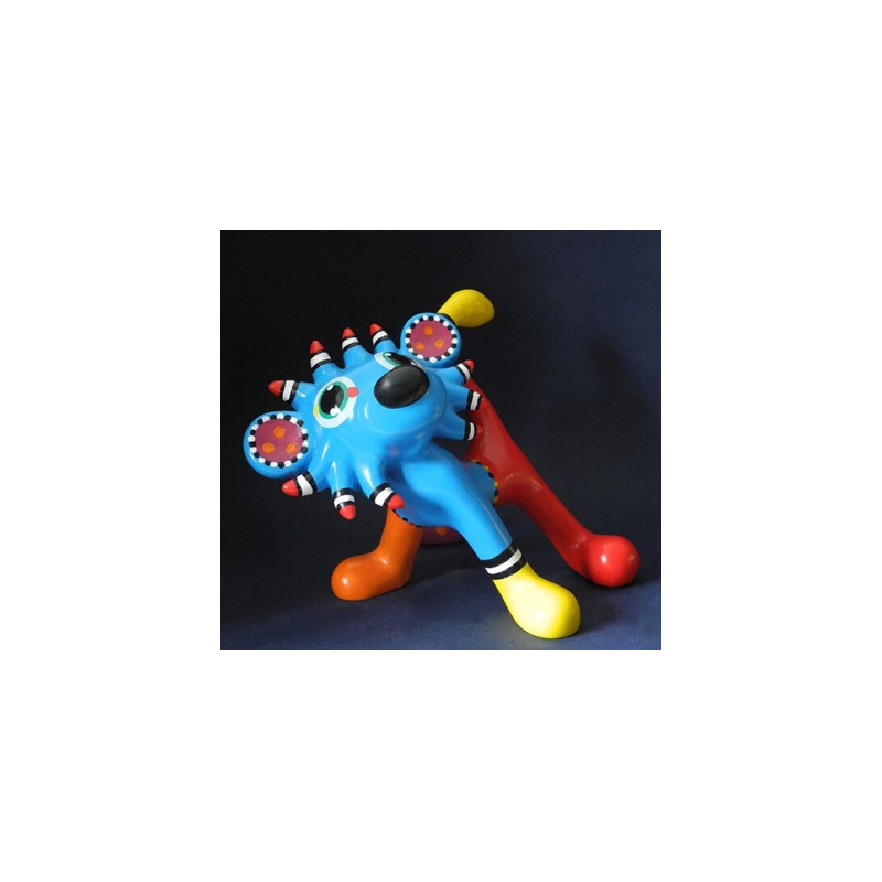 Animaux sauvage Statuette artiste jacky zegers, lion loekie -JZ13