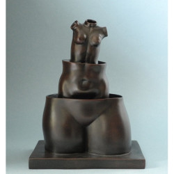 Statuette d'après l'oeuvre de magritte, la folie des grandeurs 3dMouseion -MAG06