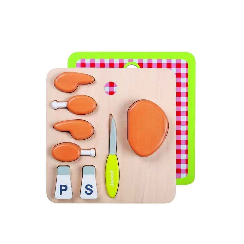 Plateau chunky poulet Janod J06528 sur Ambiance Plaisir