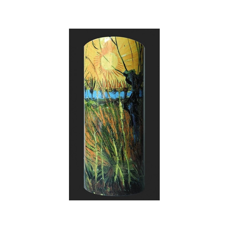 Vase silhouette d'après l'oeuvre de van gogh, saules au soleil couchan 3dMouseion -SDA43
