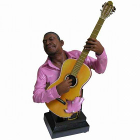 Buste résine guitare Statue Musicien  -Y10ZP -714
