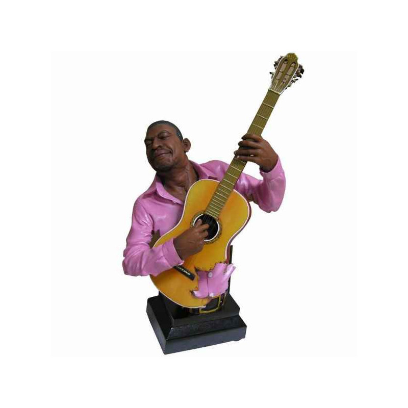 Buste résine guitare Statue Musicien -Y10ZP-714 sur Ambiance Plaisir