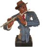 Buste résine flûte Statue Musicien -Y10ZP-620