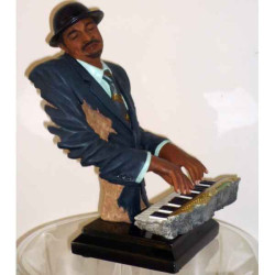 Statuette résine musicien au clavier -Y20ZP-1524 sur Ambiance Plaisir