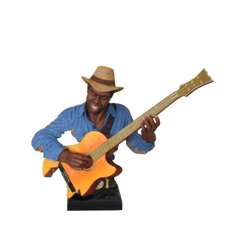 Buste résine guitare Statue Musicien -Y10ZP-621 sur Ambiance Plaisir