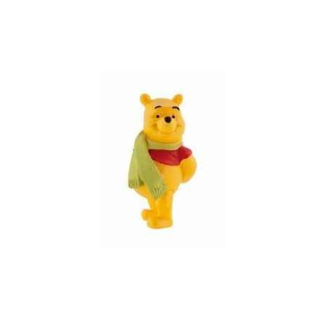 Disney  -winnie l'ourson avec echarpe licence winnie l'ourson et ses amis Bullyland  -B12327