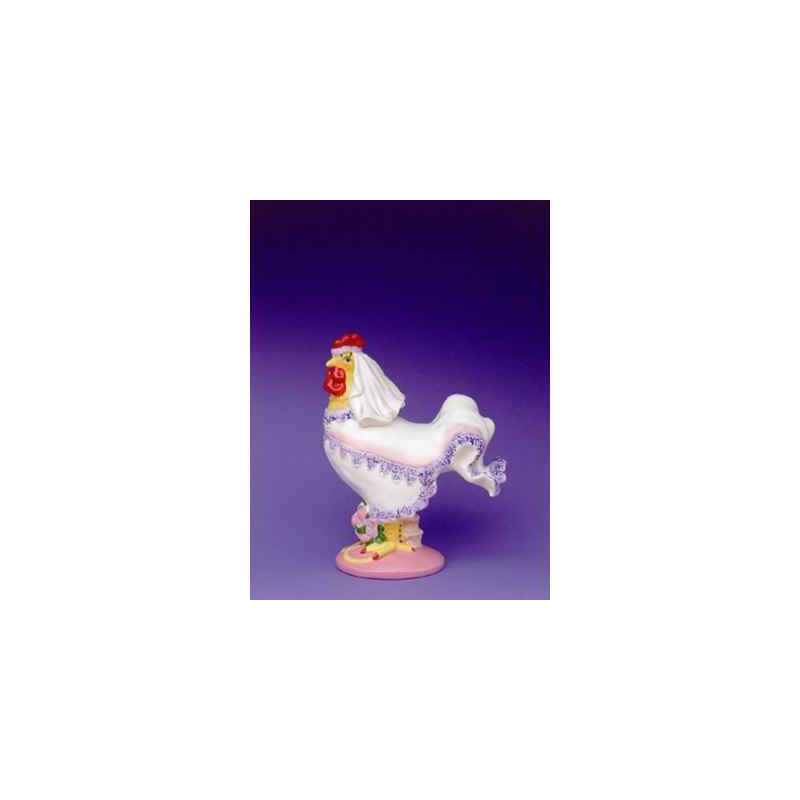 Figurine Coq  - Poultry in Motion  - Cock A Doodle Bride  - PM16244