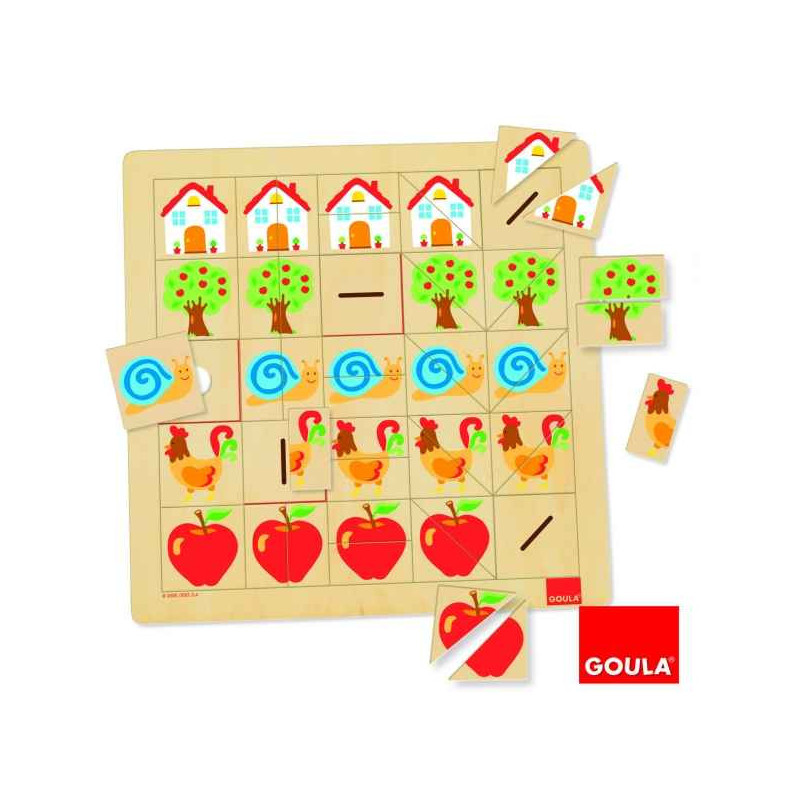 Jeu éveil Association moitiés Goula -55123 sur Ambiance Plaisir