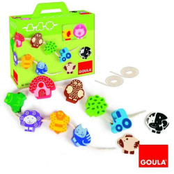 Jeu éveil Laçage animaux ferme Goula -55023 sur Ambiance Plaisir