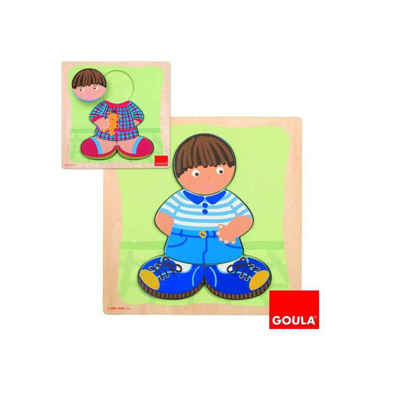 Puzzle garçon jour-nuit Goula -53091 sur Ambiance Plaisir