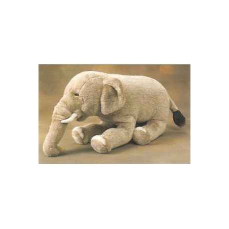 Une idée cadeau originale : Peluche allongée éléphant d'Inde 60 cm Piutre -2576 dans la catégorie JouetsPeluche allongée éléphan