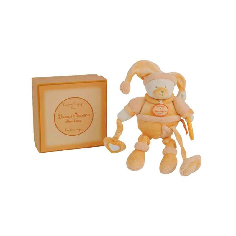 Peluche Pantin activité mandarine Douceur macaron doudou et compagnie -dc2083 sur Ambiance Plaisir