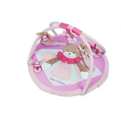 Peluche Doudou et Compagnie Doudou Tapis d'eveil lapin rose -DC1004 sur Ambiance Plaisir