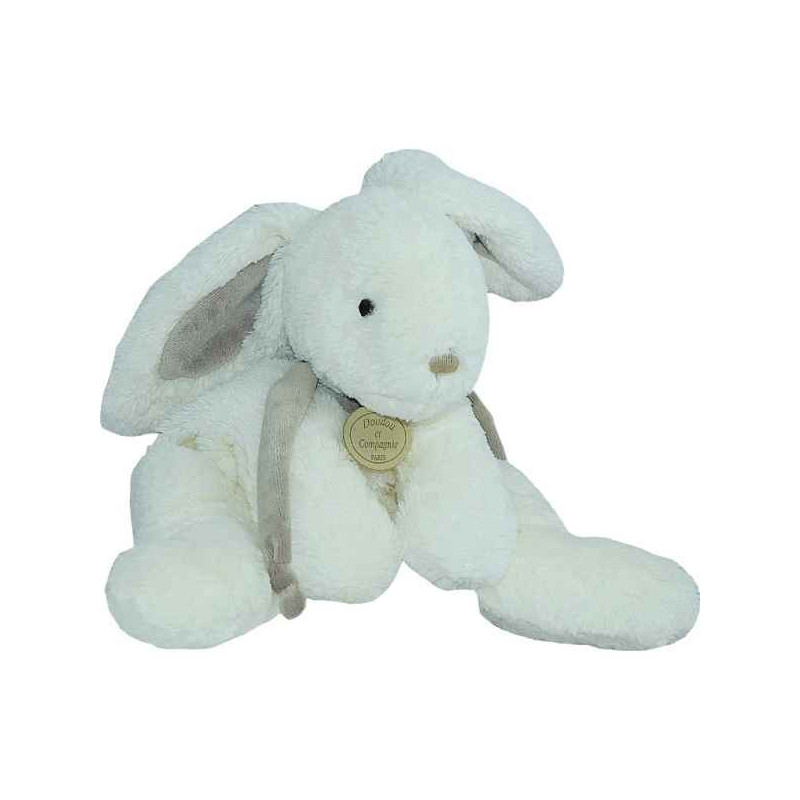 Peluche Doudou et Compagnie Doudou Lapin bonbon gm - taupe -1243 sur Ambiance Plaisir