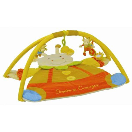 Tapis d'eveil silhouette girafe doudou et compagnie   dc2102