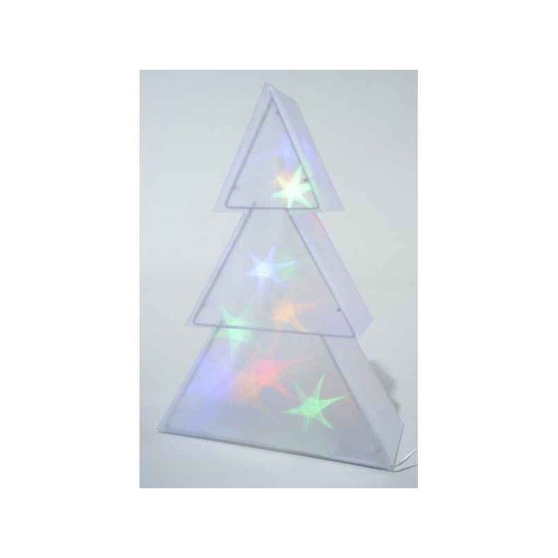 Sur Ambiance-Plaisir.com, achetez  Led sapin hologr pvc p/int -481158 dans Décoration