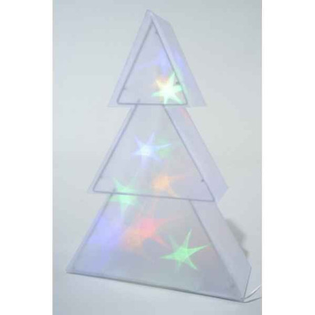 Sur Ambiance-Plaisir.com, achetez  Led sapin hologr pvc p/int -481158 dans Décoration