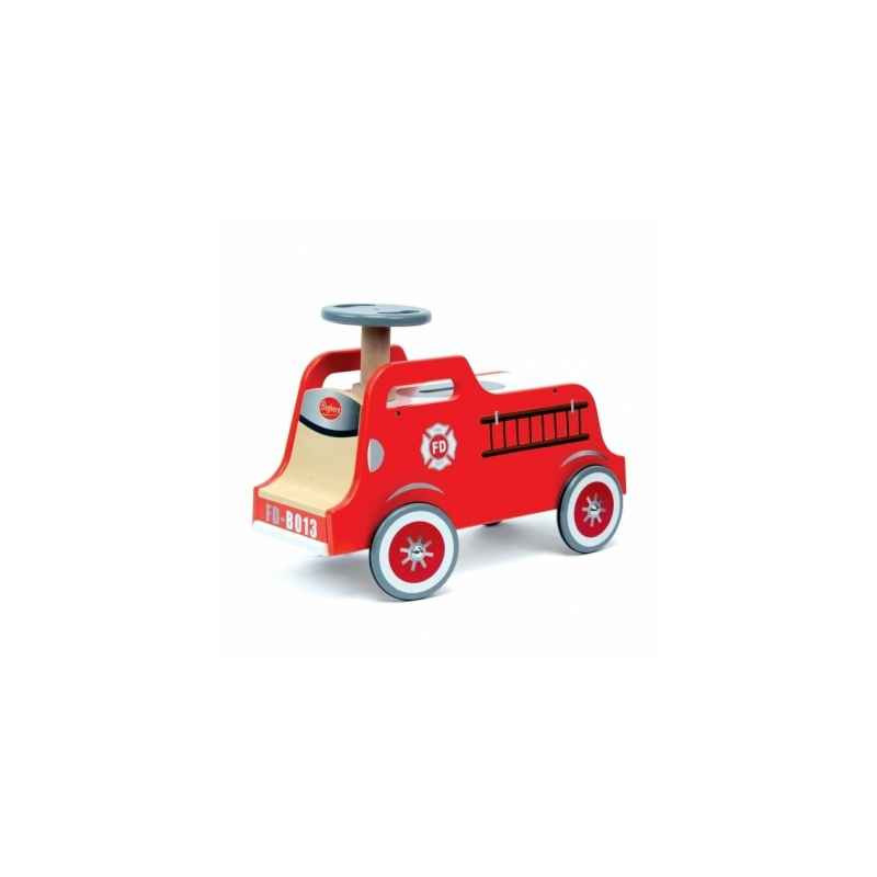Porteur pompier bois Baghera -708 sur Ambiance Plaisir