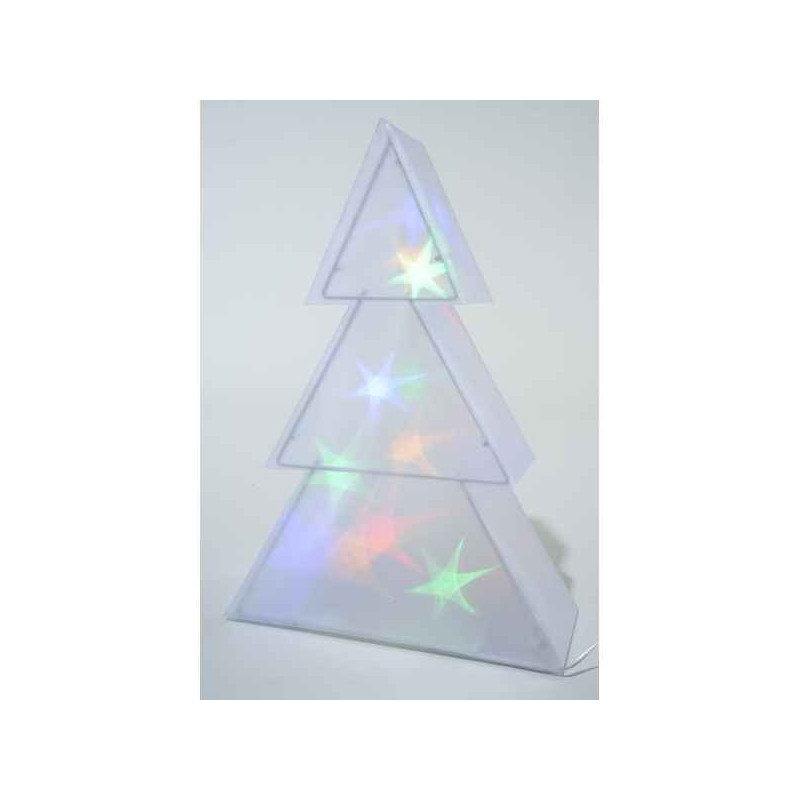 Sur Ambiance-Plaisir.com, achetez  Led sapin hologramme pvc 75 cm -481160 dans Décoration