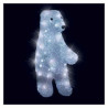Ours l24l18h43 acryl. led blanc 64l -371451 sur Ambiance Plaisir