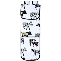 Manique grand modèle en coton Vache Black Cow -blckSPA3L sur Ambiance Plaisir