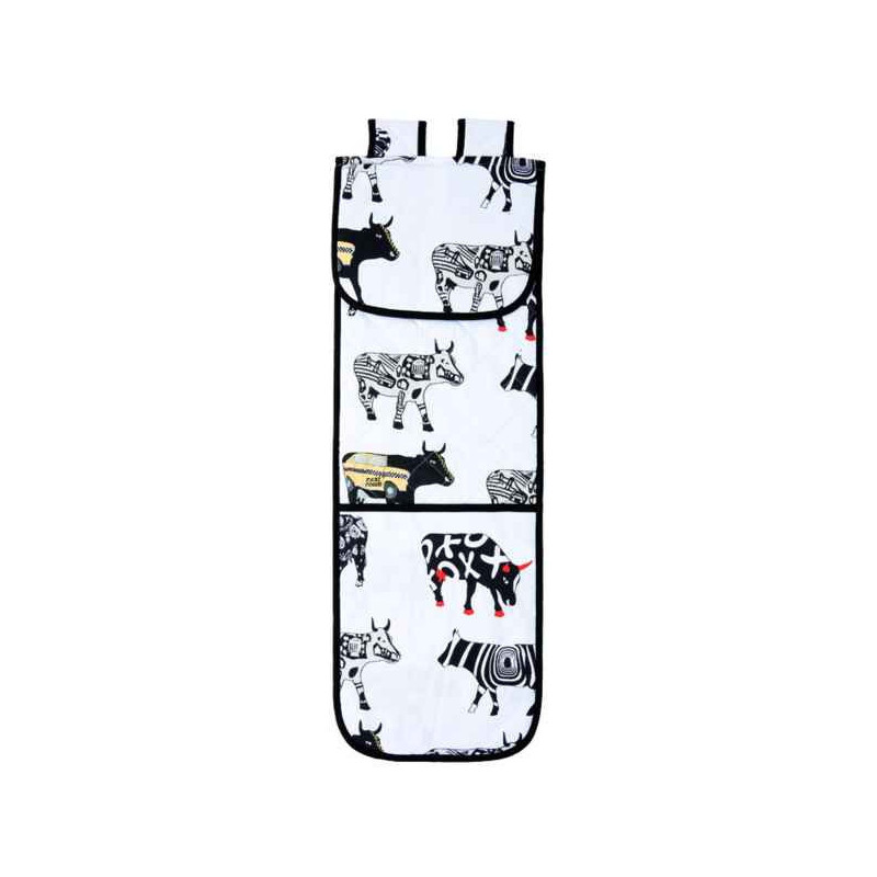 Manique grand modèle en coton Vache Black Cow -blckSPA3L sur Ambiance Plaisir