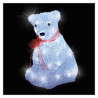 Ours l23.5l22.5h31 acryl. led blanc40l -371467 sur Ambiance Plaisir