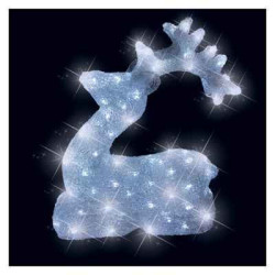 Renne lumineux l40l13.5h45.5 blanc 96led -371460 sur Ambiance Plaisir