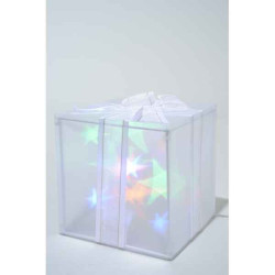 Led boite cadeau hologramme pvc -481155 sur Ambiance Plaisir