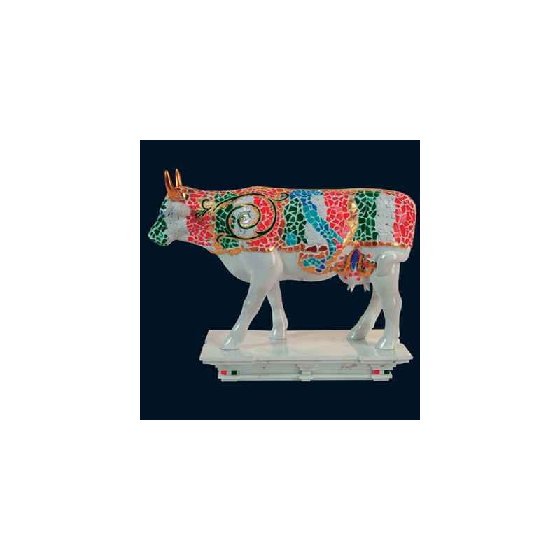 Figurine Statuette Vache Mosaico Italiano Art in the City - 80620