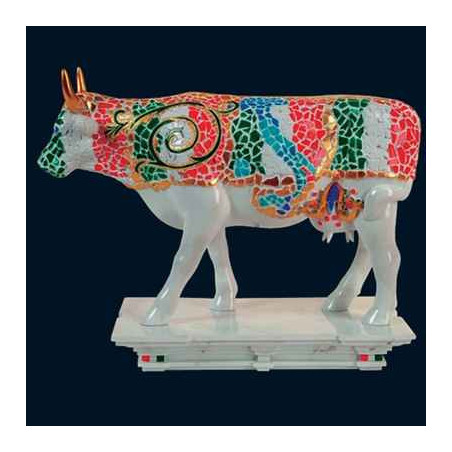 Figurine Statuette Vache Mosaico Italiano Art in the City - 80620