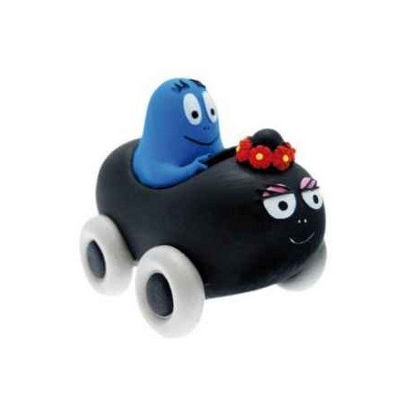 Figurine barbamama voiture et barbidul Plastoy 80601